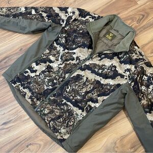 Hot Shot Veil Camo Men’s Insulated Camouflage Hunting Jacket Zipper Pockets